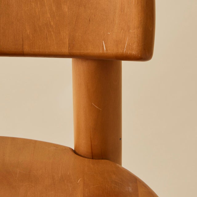 Rainer Daumiller Solid Pine Dining Chairs, Set of 6, 1970's For Sale - Image 11 of 12