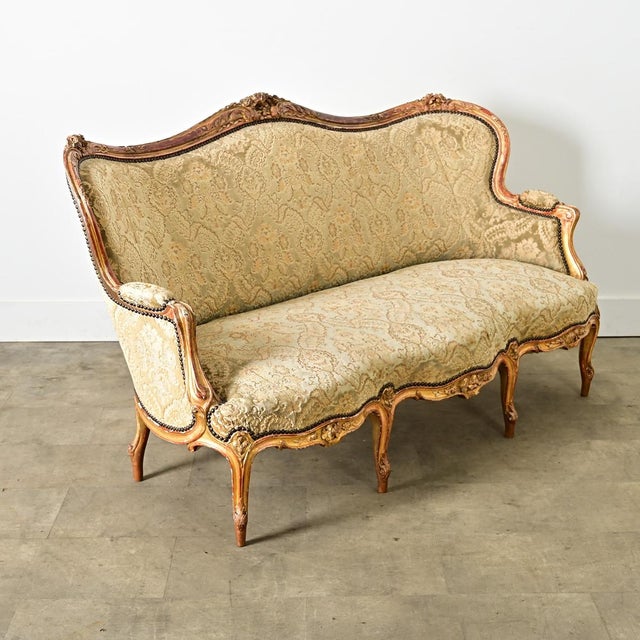 French 18th Century Louis XV Style Parlor Set, 7 Pieces For Sale - Image 11 of 16