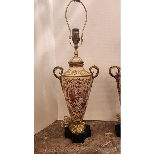 This listing features a pair of Vienna style lamps mounted to bronze. The Vienna Secession was a pioneering art movement...
