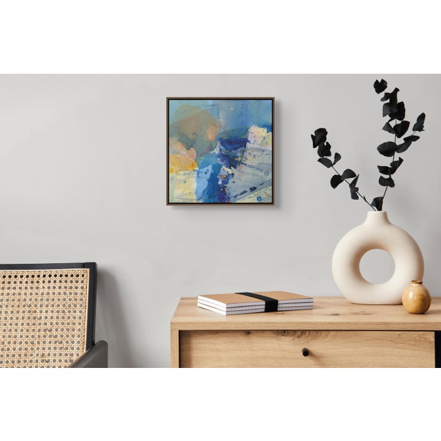 Abstract Contemporary Abstract Acrylic on Canvas "Cliffs" by Greet Helsen For Sale - Image 3 of 4