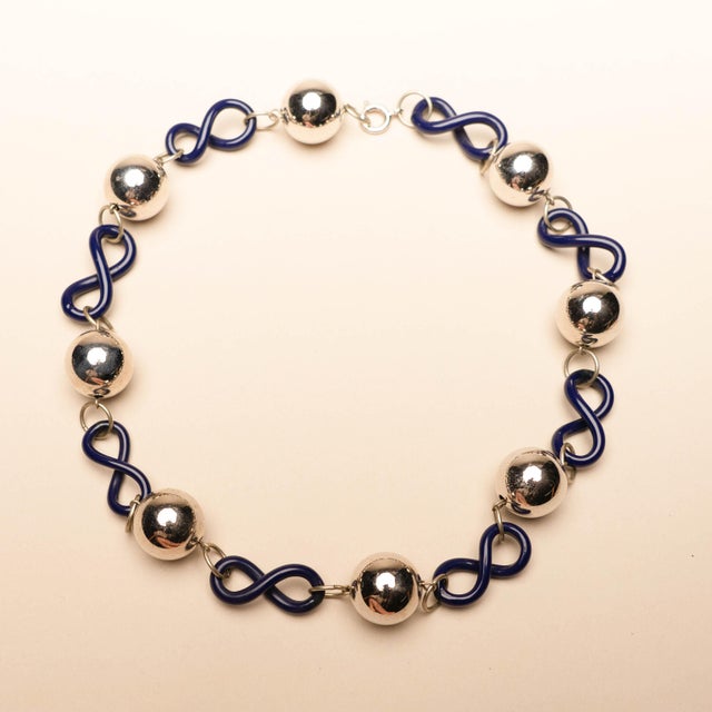 Bauhaus Art Deco Necklace by Jakob Bengel, Early 1930s For Sale - Image 3 of 3