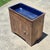 19th Century American Primitive Pine Dry Sink Cupboard Cabinet Vanity W/ Cobalt Blue Enameled Cast Iron Sink & Drain For Sale - Image 12 of 12