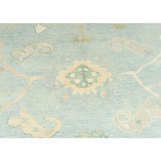 Contemporary Turkish Oushak Rug 8'3" x 10'8" For Sale - Image 3 of 4