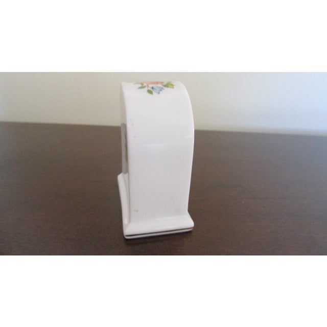 1980s Vintage 1980s Aynsley Cottage Garden Miniature Clock For Sale - Image 5 of 9