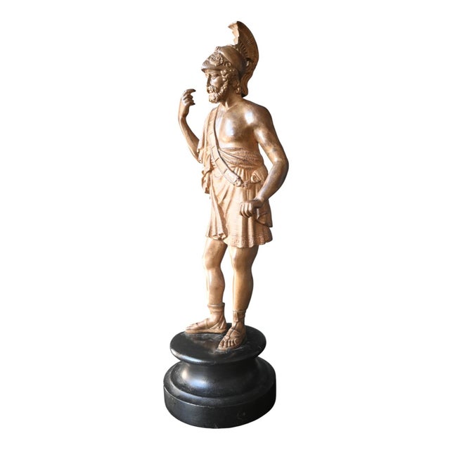 Italian Artist, Grand Tour Sculpture Representing Mars, 19th Century, Bronze For Sale - Image 4 of 9