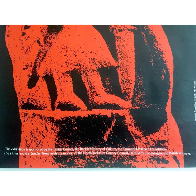 Paper Vintage 1982 " the Vikings in England " Yorkshire Museum British Exhibition Poster For Sale - Image 7 of 10