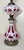 Bronze Antique 1800's Cut to Clear Cranberry Glass Stourbridge Bronze Oil Table Lamp For Sale - Image 8 of 14