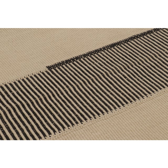 2020s Rug & Kilim's Contemporary Rez Kilim Flatweave With Contemporary Stripe Design For Sale - Image 5 of 10