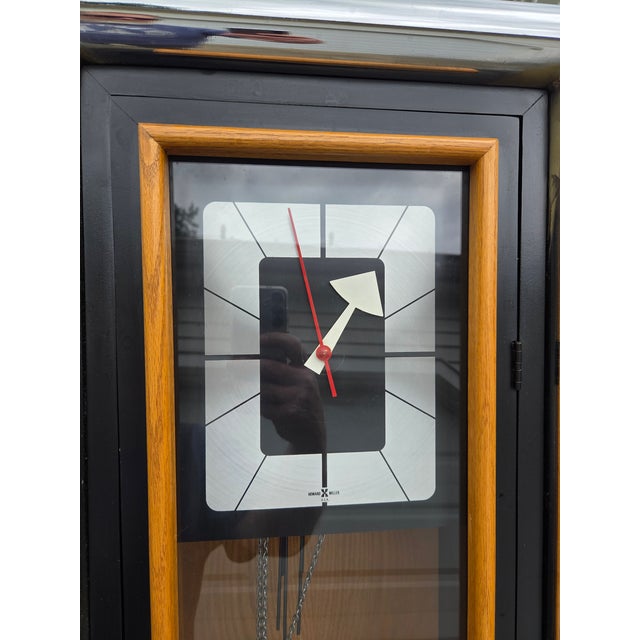 Vintage George Nelson for Howard Miller Grandfather Clock Mid Century Chrome For Sale - Image 17 of 17