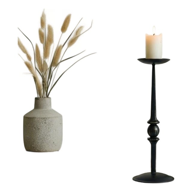 Zenith Candlestick | Handcrafted Modern Metal Candle Holder for Minimalist Decor For Sale
