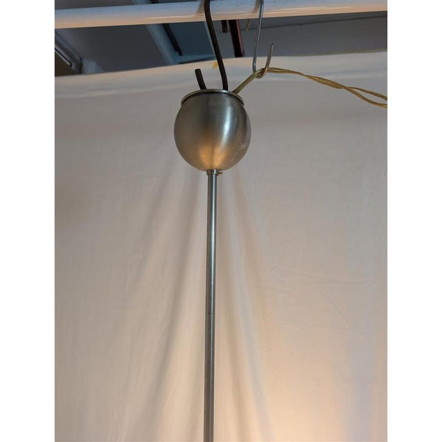 Chandelier with Double Opal Glass Spheres, 1970s For Sale - Image 10 of 14