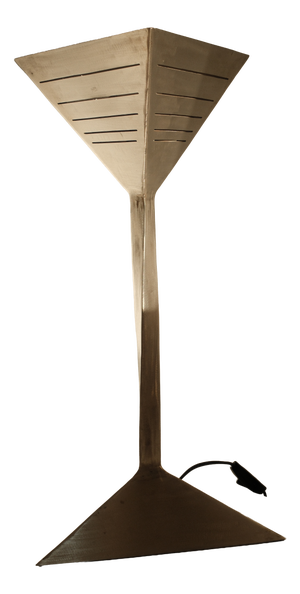 Vintage Table Lamp in Aluminium, 1970s