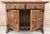 Wood 20th Century Catalan Baroque Carved Walnut Tuscan Two Drawers Credenza or Buffet For Sale - Image 7 of 9