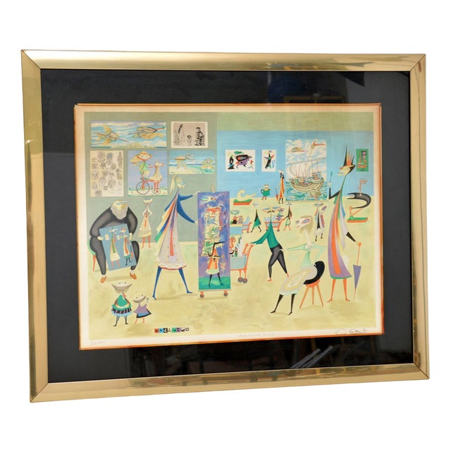 Guillermo Silva, Supermercado de Arte, 1960s, Lithograph, Framed For Sale