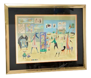 Guillermo Silva, Supermercado de Arte, 1960s, Lithograph, Framed