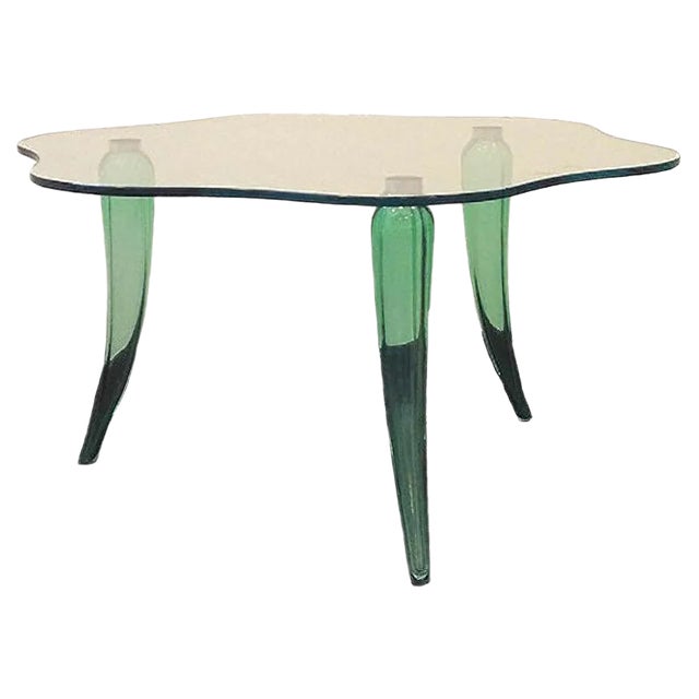 Vintage Murano Glass Coffee Table For Sale