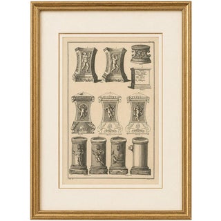 Bernard de Montfaucon, Classical Roman Altars & Antiquities, 1721, Engraving For Sale