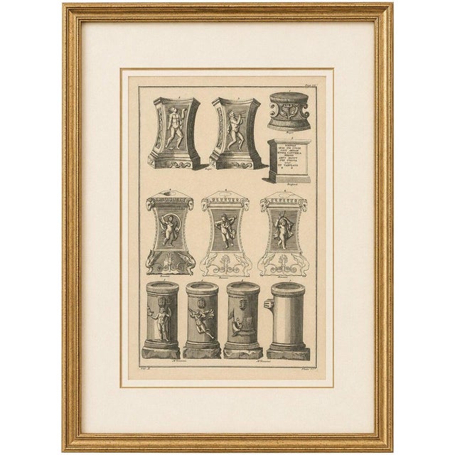 Bernard de Montfaucon, Classical Roman Altars & Antiquities, 1721, Engraving For Sale