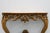 Rococo Louis XV Rococo Style Carved Gilt Console Table with Rose Marble Top, Italy, 1950s For Sale - Image 3 of 16