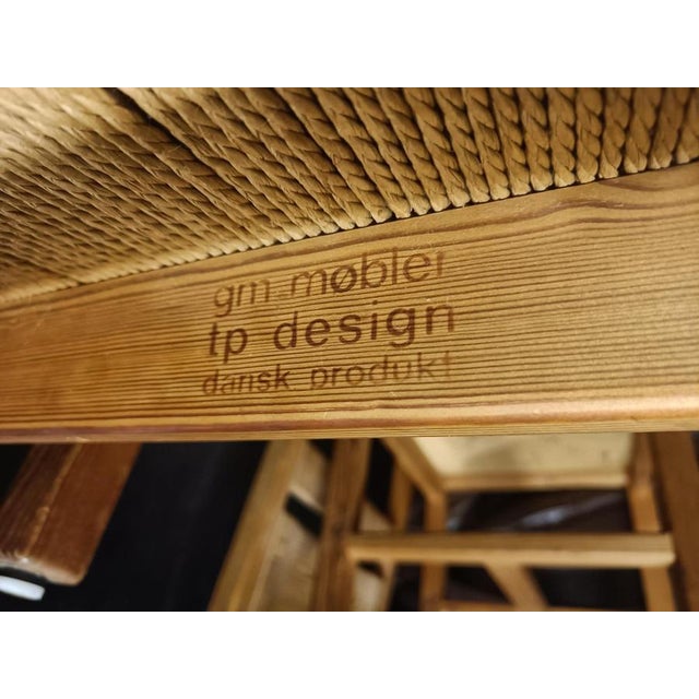 Pine Wood Dining Chairs from GM Mobler, 1960s, Set of 5 For Sale - Image 15 of 16