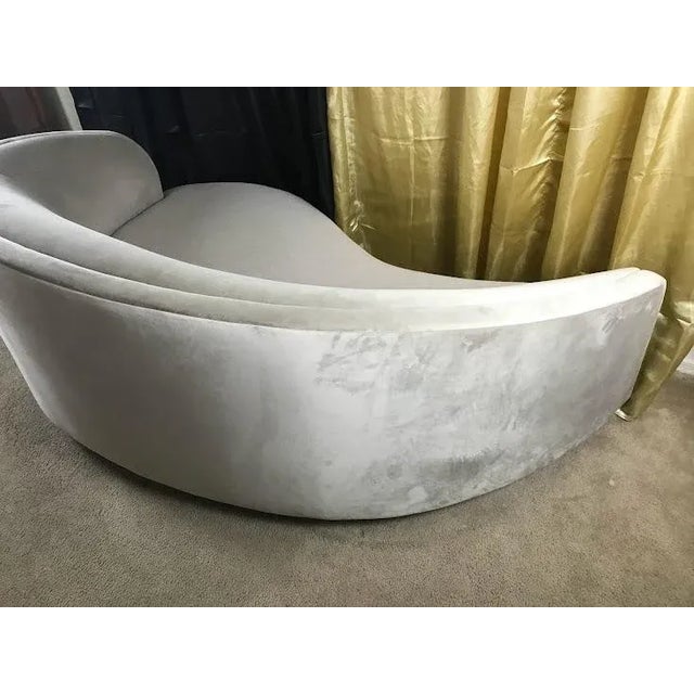 1980s Contemporary Dana Interlude Curved Modern Right Curved Chaise Lounge For Sale - Image 4 of 11