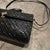 1970s 1960s French Riviera Style Glossy Black Wicker and Brass Italian Shoulder Bag For Sale - Image 5 of 12