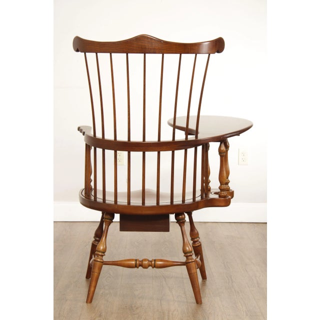1970s 1970s Frederick Duckloe & Bros Windsor Style Writing Armchair For Sale - Image 5 of 13