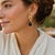 1990s Pair of Italian 18k Gold Onyx and Diamond Drop Statement Earrings For Sale - Image 11 of 11