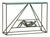 French Bronze Console Table Attributed to Jacques-Pierre Dufresne, 1950s For Sale