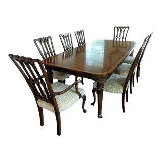 Karges Dining Room Table and 10 Chairs For Sale