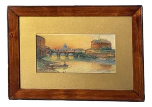 View of Rome, 1890s, Watercolor