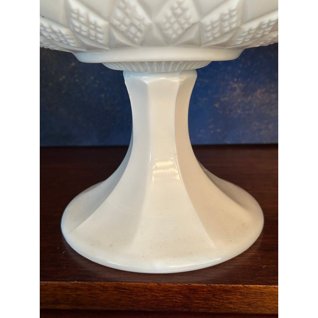 Vintage Westmoreland Milk Glass Folded Fruit Dish For Sale - Image 9 of 9