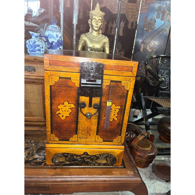 Vintage Chinese Wedding Cabinet For Sale - Image 11 of 12