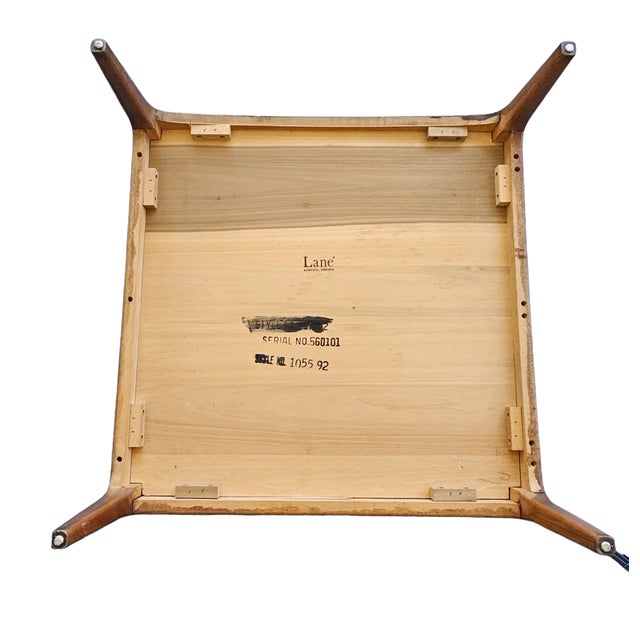 Lane Rhythm Model 997-92 Walnut Cabinet End Table With Marble Top, C. 1962–1966 For Sale - Image 13 of 14