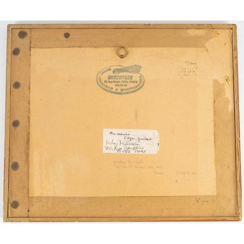 Jochen Michaelis, At the Edgar Quinet Market, Watercolor on Paper For Sale - Image 6 of 7