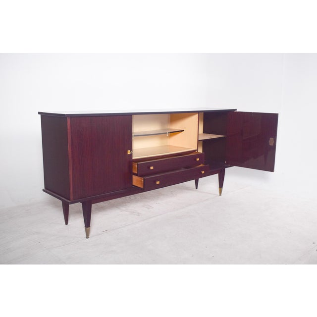 Antique Italian Macassar Veneered Sideboard, 1960s For Sale - Image 14 of 14