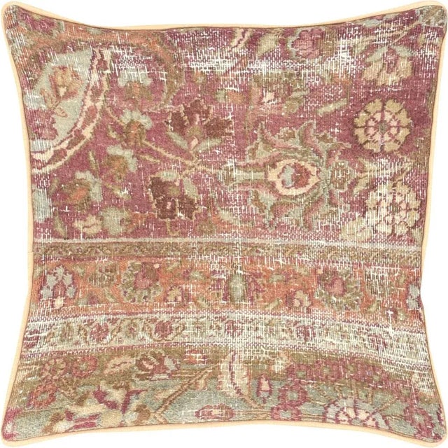 Shabby Chic 1960s Persian Meshed Pillow For Sale - Image 3 of 3
