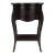 Rochelle 1 Drawer Nightstand, Dark Brown For Sale