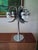 Robert Sommeman Style Vintage Space Age Chrome 1970's 5 Light Waterfall Lamp With Smoked Lucite Petals. For Sale - Image 4 of 15