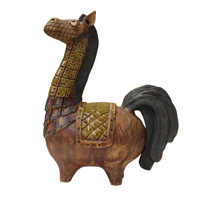 This is a handmade Chinese accent decorative figure of cute fat horse figure in modern look. Dimensions: 7.5" x 4"x h8.5"...