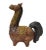 This is a handmade Chinese accent decorative figure of cute fat horse figure in modern look. Dimensions: 7.5" x 4"x h8.5"...