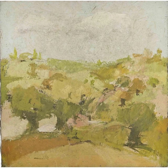 Franco Marzilli, Landscape, Oil Painting, 1970s For Sale - Image 4 of 5