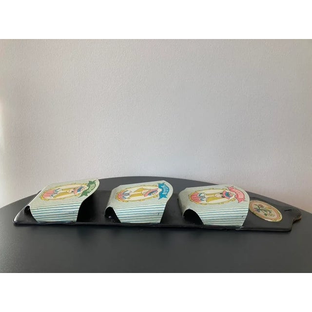 Mid-Century Modern Vintage Mail Organizer Letter Holder Nippon Design, Ca. Mid 20th Century For Sale - Image 3 of 12