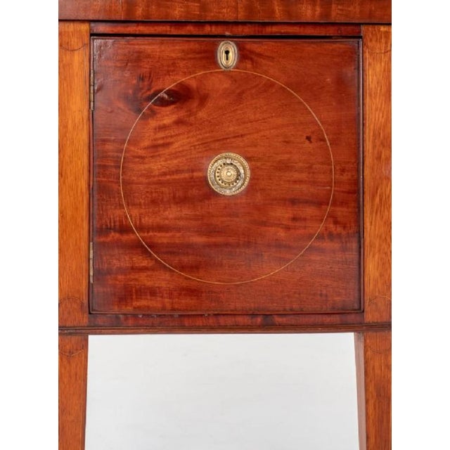 Georgian Mahogany Bow Front Server Sideboard, 1880s For Sale - Image 5 of 7