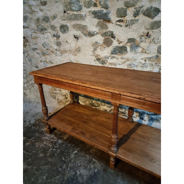 Antique French Oak Drapers Table, 19th Century For Sale - Image 6 of 18