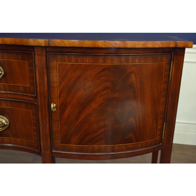 Mahogany Hepplewhite Style Sideboard by Leighton Hall For Sale In Atlanta - Image 6 of 7