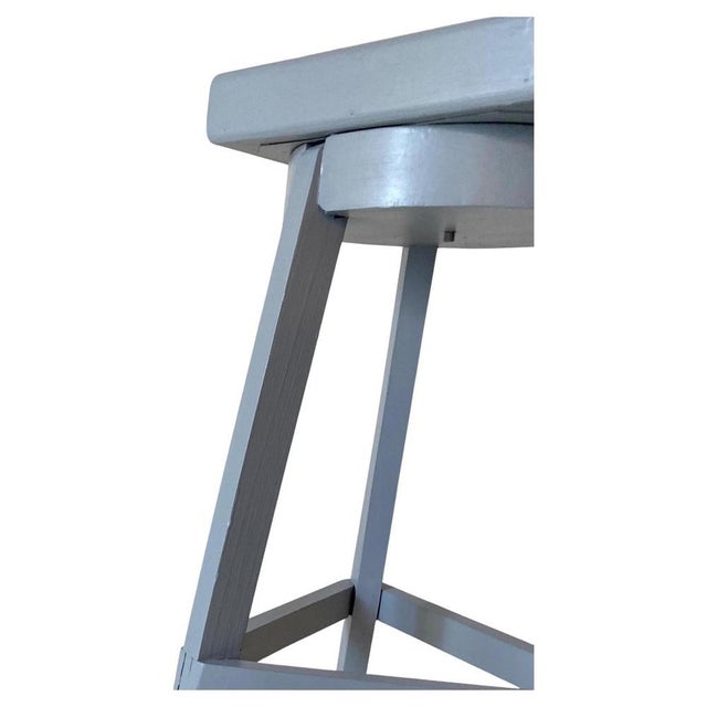 1950s Large Vintage Wood Pedestal, Italy, 1950s For Sale - Image 5 of 12