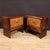 Wood 20th Century Italian Bedside Tables, 1950, Set of 2 For Sale - Image 7 of 13
