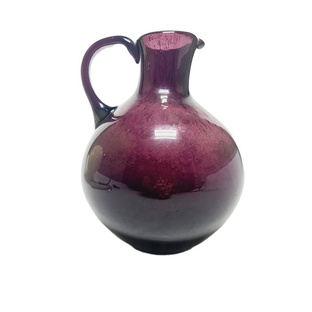 Mid-Century Modern Vintage Polish Jug by Zbigniew Horbowy for Sudety Glassworks, 1970s For Sale - Image 3 of 18