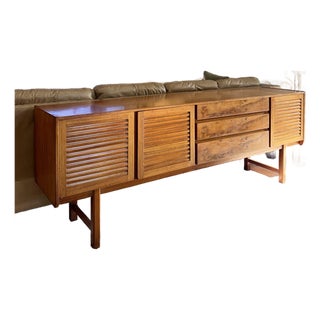 A Rare Scottish “Shetland”sideboard by a.h. McIntosh, Circa 1960s. Featuring Burl Drawers For Sale